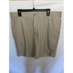 Pro Tour Chino Golf Shorts Men’s Size 38 Khaki Zip Fly Belt Loops Pockets